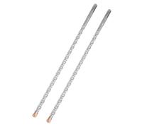 HILPATY SDS Plus Masonry Drill Bits 10 x 350mm x 2pcs Tungsten Carbide Cross Tip Rotary Hammer Drill bit for Masonry, Concrete, Brick Wall, Cement, Stone