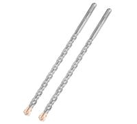 HILPATY SDS Plus Masonry Drill Bits 12 x 250mm x 2pcs Tungsten Carbide Cross Tip Rotary Hammer Drill bit for Masonry, Concrete, Brick Wall, Cement, Stone