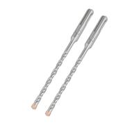 HILPATY SDS Plus Masonry Drill Bits 6 x 160mm x 2pcs Tungsten Carbide Cross Tip Rotary Hammer Drill bit for Masonry, Concrete, Brick Wall, Cement, Stone