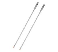 HILPATY SDS Plus Masonry Drill Bits 6 x 350mm x 2pcs Tungsten Carbide Cross Tip Rotary Hammer Drill bit for Masonry, Concrete, Brick Wall, Cement, Stone
