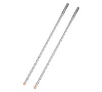 HILPATY SDS Plus Masonry Drill Bits 8 x 350mm x 2pcs Tungsten Carbide Cross Tip Rotary Hammer Drill bit for Masonry, Concrete, Brick Wall, Cement, Stone