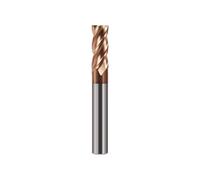 Hilpaty Tungsten Carbide End Mill Bit 8.0 * 60mm HRC 55 TiSiN Coated 4 Flute Sharp Corner Cutter, Performance CNC Milling Bits for Metal, Cast Iron, Stainless Steel, Alloy Steel