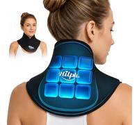 Hilph 50-Min Long-Lasting Neck Ice Pack Wrap, Reusable Ice Packs for Neck & Cervical Pain with Ice Grid Design, Flexible Gel Cold Compress Wrap for Office Stiff Neck, Hot Flashes, Surgery Recovery