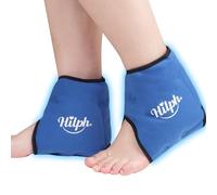 Hilph Ankle Ice Pack Wrap for Injuries 2 Pack, Reusable Foot Ice Pack Wrap Hot Cold Therapy Gel Cold Pack for Ankle Pain Relief, Heel Spur, Plantar Fasciitis, Achilles Tendonitis, Edema