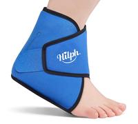 Hilph Ankle Ice Pack Wrap for Injuries Reusable, Cold Compress Foot Ice Pack for Ankle Soothing Discomfort, Sprains, Swelling, Plantar Fasciitis, Achilles Tendinitis, Surgery Recovery - Blue