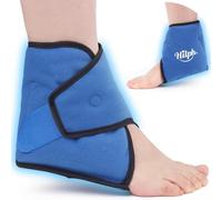 Hilph Ankle Ice Pack Wrap for Injuries, Reusable Hot Cold Therapy Gel Foot Ice Pack for Pain Relief, Ankle Swelling, Heel Spur, Plantar Fasciitis, Achilles Tendonitis, Edema - Blue