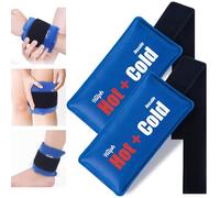 Hilph Durable Ice Packs for Injuries with Strap 2 Packs, Hot Cold Therapy