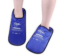 Hilph Foot Ice Pack Slippers for Plantar Fasciitis 2 Pack, Ice Pack for Hot Feet Cold Compression Therapy Gel Cooling Slippers for Foot Neuropathy, Diabetic Foot, Swollen Feet, Gout - Covering Toe