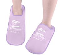 Hilph Foot Ice Pack Slippers for Plantar Fasciitis 2 Packs, Reusable Hot Cold Packs Gel Ice Slipper for Foot and Broken Toes, Gout, Foot Surgery, Neuropathy, Diabetic, Swollen (Purple)