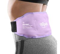 Hilph Ice Pack for Back Pain Relief, Reusable Lower Back Gel Wrap | Hot Cold Therapy Lumbar Ice Pack for Back Injuries, Sciatic Nerve, Herniated or Degenerative Disc, Tailbone Pain - Purple