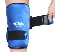 Hilph Ice Pack for Knee Pain Relief, Reusable Ice Wrap for Knee Replacement Surgery, Reusable Gel Cold Pack for Knee Injuries, Bruises, Meniscus Tear, Swelling, ACL - Blue