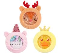 Hilph Kids Ice Pack for Injuries, Children Ice Pack Cold Compress for Kids with Plush Sleeves Soothing Bump Gel Cold Pack for Body Pain Relief, Fever, Swelling, Wisdom Teeth, First Aid - 3 Packs