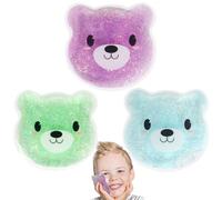Hilph Kids Ice Pack for Injuries Reusable, 3 Toddler Small Gel Ice Packs Kids Cold Compress for Child Pain Relief, Lunch Box, Toothache, Bumps, Swelling, Bruise, Fever