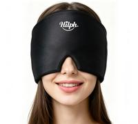 Hilph Migraine Headache Relief Cap, Comfortable Hat Ice Pack Mask Product, Odorless Cooling Gel Head Wrap Cold Therapy for Migraine, Sinus Pain, Stress Relief, Hangover, Hot Flash