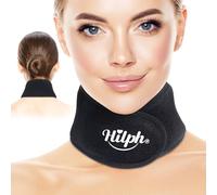 Hilph Neck Ice Pack for Tonsillectomy & Surgery Recovery, Adjustable Gel Ice Pack for Sports Injuries, Flexible Cold Compress for Cervical Pain Relief, Thyroidectomy, Hot Flash, Sore Throat - Black