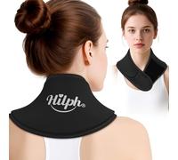 Hilph Neck Ice Pack Wrap for Injuries, Flexible Gel Ice Pack for Neck and Cervical Cold Therapy for Hot Weather, Swelling, Pressure, Cervical Surgery - Black