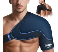 Hilph Shoulder Ice Pack Wrap Rotator Cuff Cold Therapy, Flexible Double-Layer Gel Ice Pack for Shoulder Injuries, Bursitis, Post-Surgery Recovery - Adjustable Cold Compression Wrap (L)