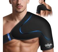 Hilph Shoulder Ice Pack Wrap Rotator Cuff & Injury Cold Therapy, Flexible Double-Layer Gel Ice Pack for Shoulder Injuries, Bursitis, Post-Surgery Recovery - Adjustable Cold Compression Wrap (L)