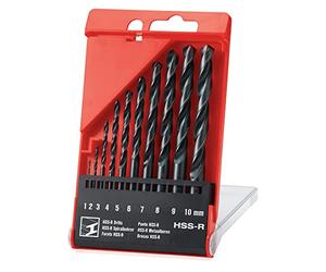 Hilti 10-Piece HSS-R Twist Drill Bit Set of Roll-Forged Drill Bits for Metal and Plastic (1-10 mm. Class: Standard, Drill Driver Accessories, 2170692)…