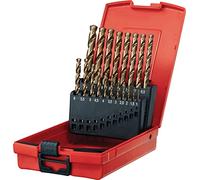 Hilti 19-Piece Cobalt HSS-Co Twist Drill Bit Set for Steel and Metal (1-10 mm. Class: Ultimate, Drill Driver Accessories, 2072848)