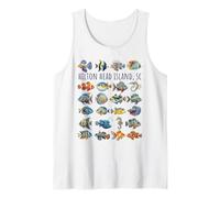 Hilton Head Island SC Colorful Fish Design Tank Top