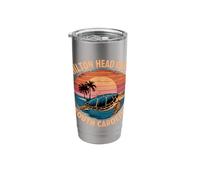 Hilton Head Island South Carolina Sea Turtle Sunset Stainless Steel Insulated Tumbler
