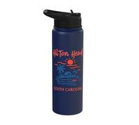 Hilton Head Island South Carolina Vacation Travel Souvenir Stainless Steel Insulated Water Bottle