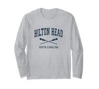Hilton Head Island South Carolina Vintage Nautical Paddles S Long Sleeve T-Shirt