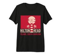 Hilton Head Island Vacation Holiday USA Flag Premium T-Shirt