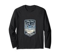 Hilton Head South Carolina Beach Palm Tree Moon Night Long Sleeve T-Shirt