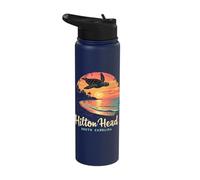 Hilton Head South Carolina Sunset Turtle Stainless Steel Insulated Water Bottle