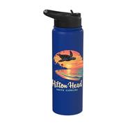 Hilton Head South Carolina Sunset Turtle Stainless Steel Insulated Water Bottle