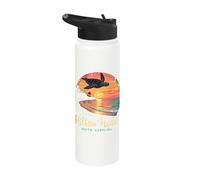 Hilton Head South Carolina Sunset Turtle Stainless Steel Insulated Water Bottle