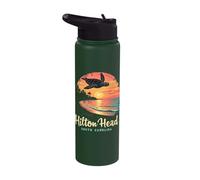 Hilton Head South Carolina Sunset Turtle Stainless Steel Insulated Water Bottle