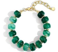 Hilufiet Boho Summer Beaded Bracelet Adjustable Multicolor Acrylic Resin Beads Bracelet for Women, metal, no gemstone