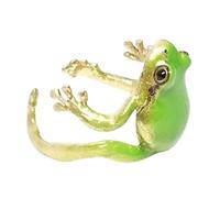 Hilufiet Latest-Tree Frog Ring, Adjustable Tree Frog Ring, Creative Frog Ring, Open Frogs Shaped Delicate Frog Ring for Women, metal, no gemstone