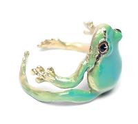 Hilufiet Latest-Tree Frog Ring, Adjustable Tree Frog Ring, Creative Frog Ring, Open Frogs Shaped Delicate Frog Ring for Women, metal, no gemstone