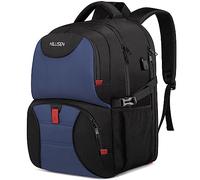 HILUSEN Extra Large Travel Laptop Backpack 50L,Lunch Backpack 17.3 Inch Business Work Backpack Bag With USB Charging Port,Water Resistant Big College High School Rucksack for Men Women Blue