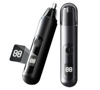 HILYC Professional Nose Hair Trimmer, LED Display, USB Rechargeable, Waterproof Double-Edge Blade for Men, Women, IPX7 Rated, 2025 Model (Round Bottom)