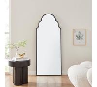 Hima Metal Framed Moroccan Arch Glam Wall Mirror FurnitureboxUK Black One Size