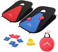 Himal Collapsible Portable Corn Hole Boards With 8 Cornhole Bean Bags (3 x 2-feet)