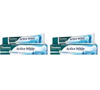 Himalaya Active White Gel | Herbal Toothpaste with Fruit enzymes |Teeth whitening |Anti Bacterial for Full Mouth Protection |Paraben and Bleach Free|100% Vegetarian -75 ml (Pack of 2)