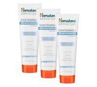 Himalaya Botanique Whitening+ Hydroxyapatite Toothpaste, Hydroxyapatite (HA), Peppermint Flavour, Fluoride-Free, Enamel Remineralisation from Day 7, Vegan, Gluten-Free, 113g (Pack of 3)