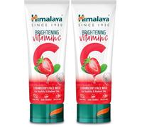 Himalaya Brightening Vitamin C Strawberry Face Wash | Brightening Face Cleanser | Remove Dull Skin | 100ml (Pack of 2)