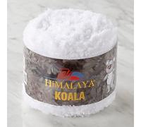 Himalaya Dolphin 1 Ball/Skein White Bulky Chunky Yarn, 100g/3.5 oz, 100 m/109 Yards, 100% Polyester, Baby Yarn, for Amigurumi, Baby Blankets, and Home Decor