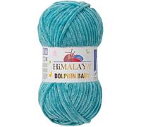Himalaya Dolphin Baby Yarn Each Skein 100gr 120m Super Bulky Yarn for Knitting&Crocheting Ideal for Cardigans Shawls Blankets Hats and Home Textiles (1, 80354 Powder Mint)