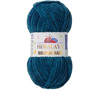 Himalaya Dolphin Baby Yarn Each Skein 100gr 120m Super Bulky Yarn for Knitting&Crocheting Ideal for Cardigans Shawls Blankets Hats and Home Textiles (1, 80348 Moss Green)