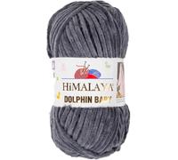 Himalaya Dolphin Baby Yarn Each Skein 100gr 120m Super Bulky Yarn for Knitting&Crocheting Ideal for Cardigans Shawls Blankets Hats and Home Textiles (1, 80367 Dark Grey)