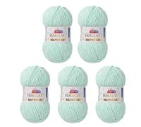 Himalaya Dolphin Baby Yarn Each Skein 100gr 120m Super Bulky Yarn for Knitting&Crocheting Ideal for Cardigans Shawls Blankets Hats and Home Textiles (80307 Turquoise, Pack of 5)