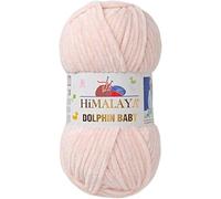 Himalaya Dolphin Baby Yarn Each Skein 100gr 120m Super Bulky Yarn for Knitting&Crocheting Ideal for Cardigans Shawls Blankets Hats and Home Textiles (1, 80353 Sand Cream)